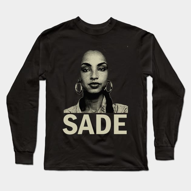 Sade Black Vintage Long Sleeve T-Shirt by tamisanita